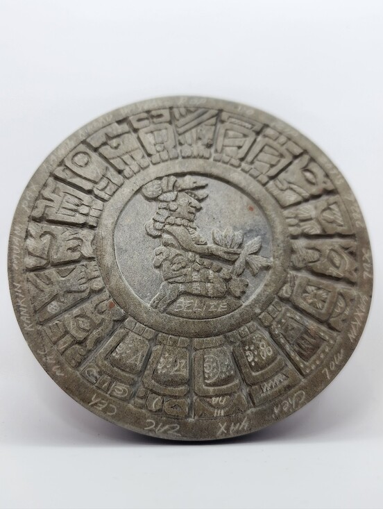 Other - Mayan Calendar Stone Paperweight Carved in Belize